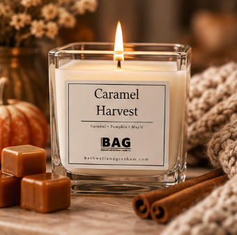 Caramel Harvest Fall Candle – Caramel, Pumpkin & Maple